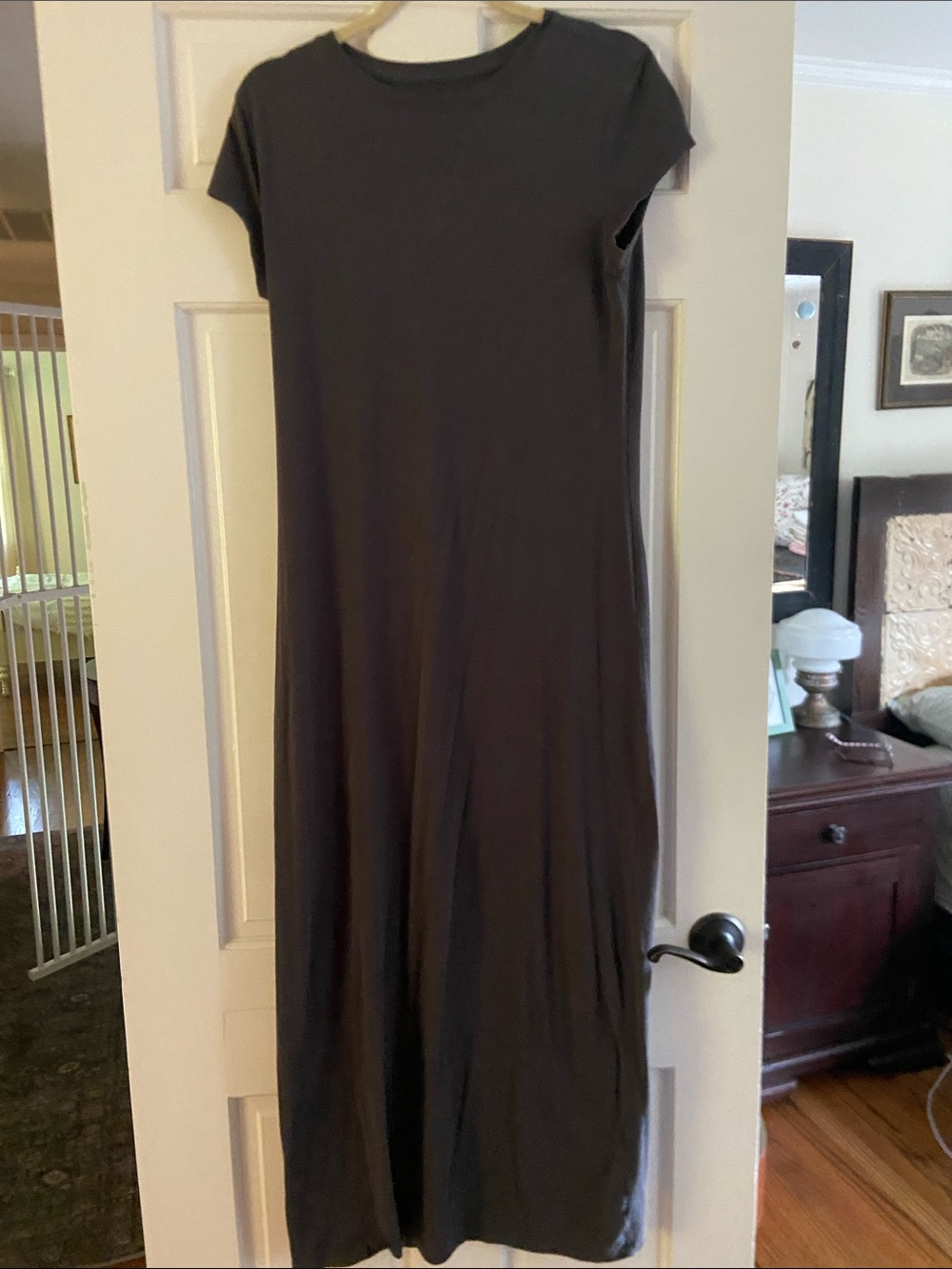 a new day Charcoal Short-Sleeve Maxi tee Dress